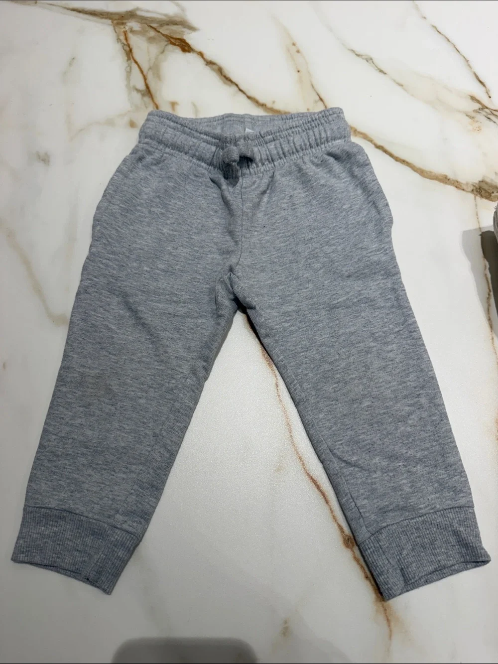 Carter’s Kids Neutral Jogger Pants - Gray & Cream